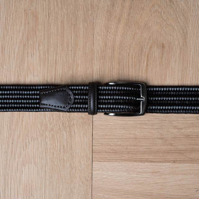 Ceinture "La Normande" Élastique Marron Tressée