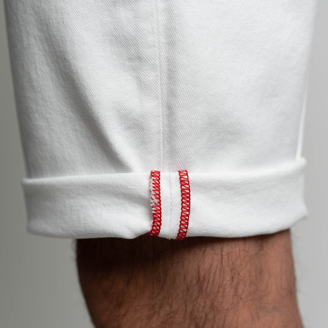 Bermuda en Jeans "Grande Plage" Blanc