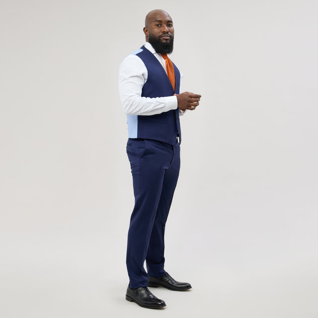 Gilet "Agosta" Bleu Fort Vitale Barberis Canonico