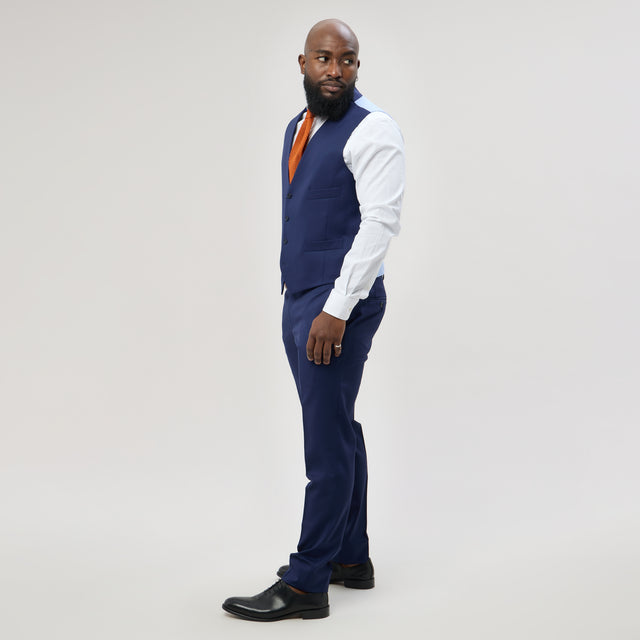 Gilet "Agosta" Bleu Fort Vitale Barberis Canonico