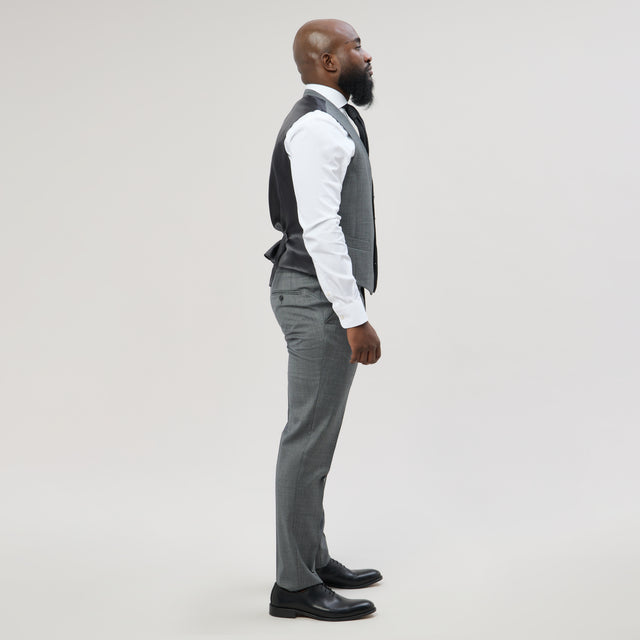 Gilet "Figari" Gris Moyen Vitale Barberis Canonico