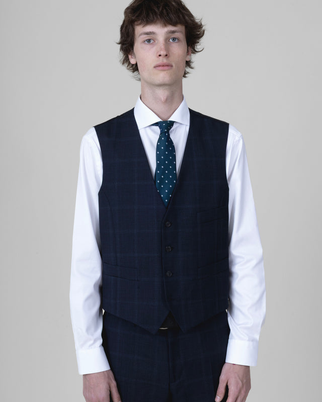 Costume Prince de Galle "Péloponnèse" Bleu Marine Vitale Barberis Canonico