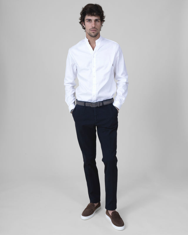 Pantalon "Giorgio" Chino Bleu Marine Coupe Slim