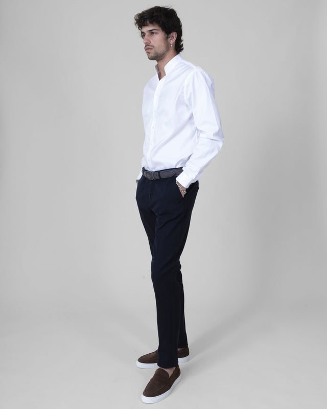Pantalon "Giorgio" Chino Bleu Marine Coupe Slim