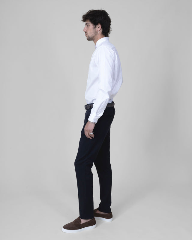 Pantalon "Giorgio" Chino Bleu Marine Coupe Slim