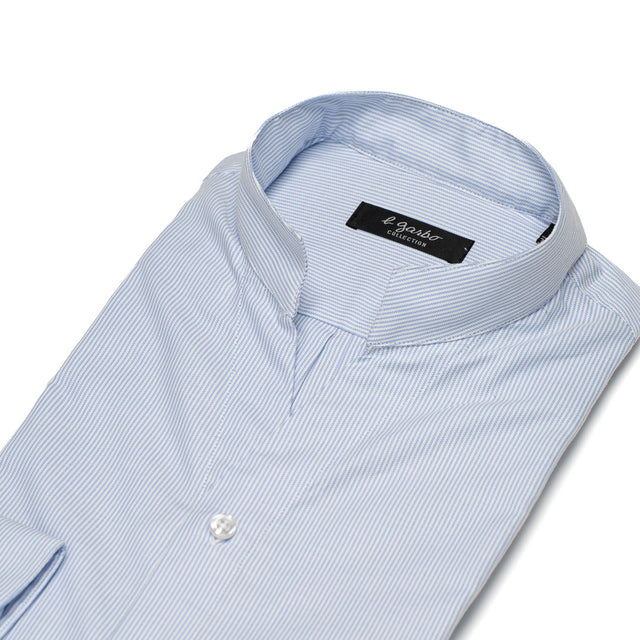 Chemise Col "Monte-Carlo" en Oxford Bleu Ciel