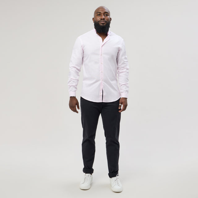 Chemise "Officier" Piquée Rose