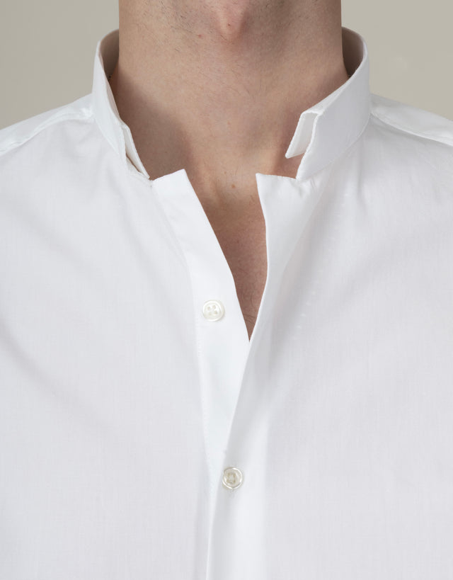 CHEMISE OFFICIER EN POPELINE BLANCHE
