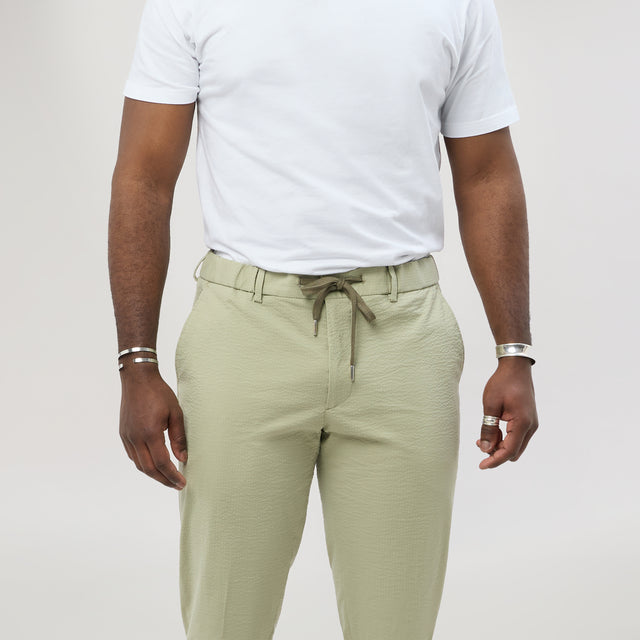 Pantalon à lacet Amovible "Sperone" Tilleul