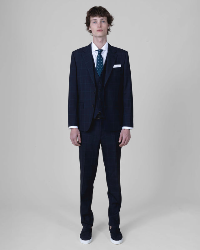 Costume Prince de Galle "Péloponnèse" Bleu Marine Vitale Barberis Canonico