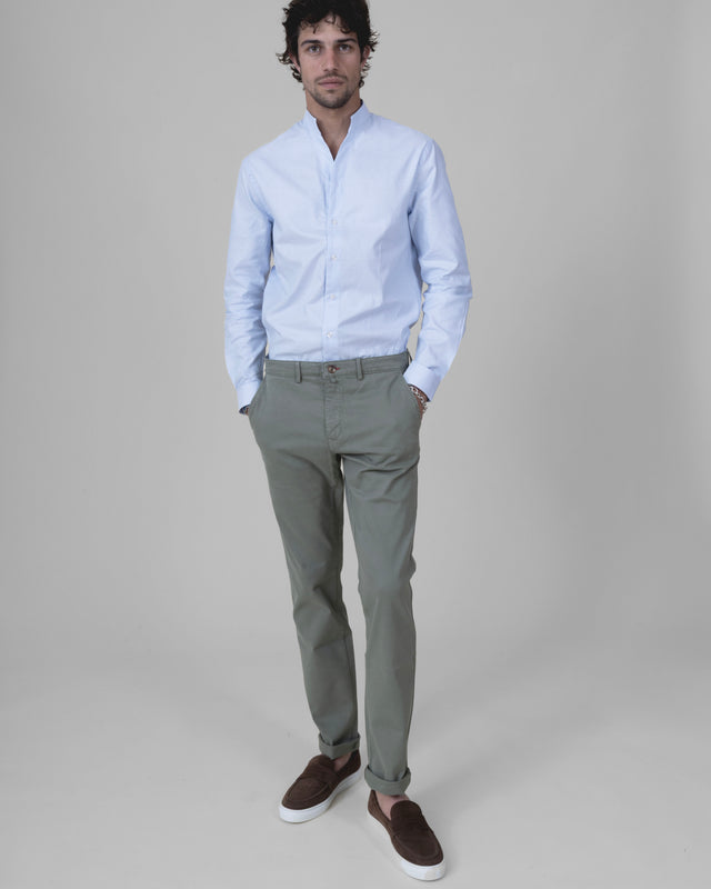 Pantalon "Pornichet E25" Chino Kaki Clair Coupe Classique