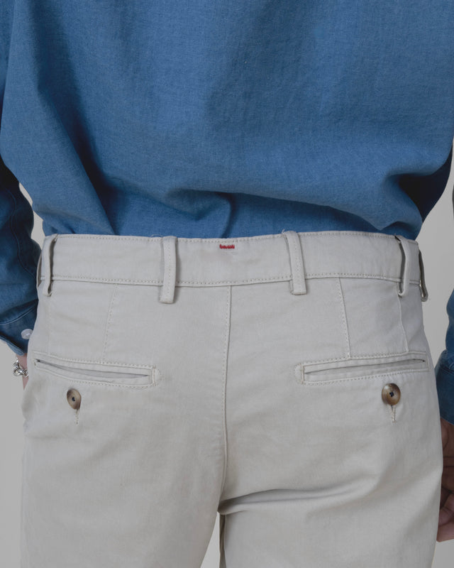 Pantalon "Pornichet E26" Chino Beige Coupe Classique