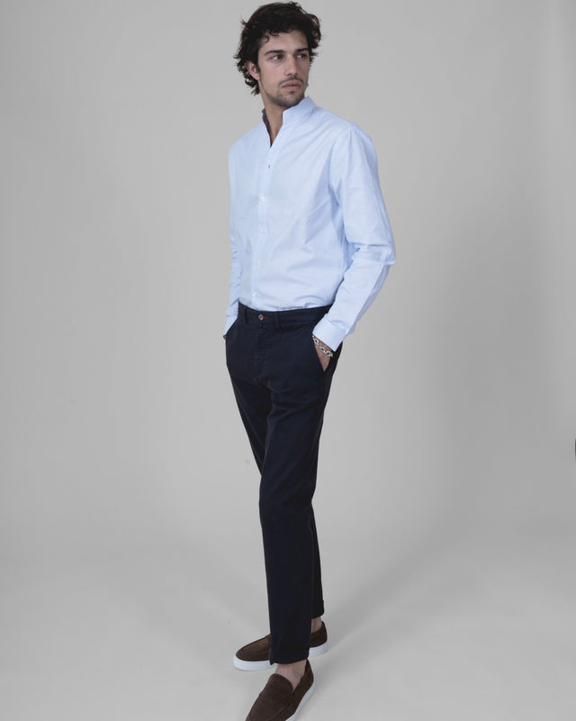 Pantalon "Pornichet E25" Chino Bleu Marine Coupe Classique
