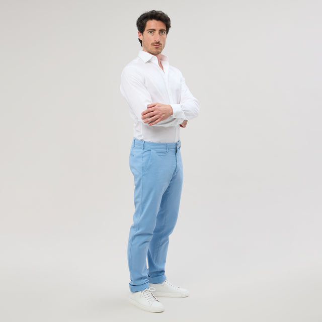 Pantalon "Pornichet E25" Chino Bleu Ciel