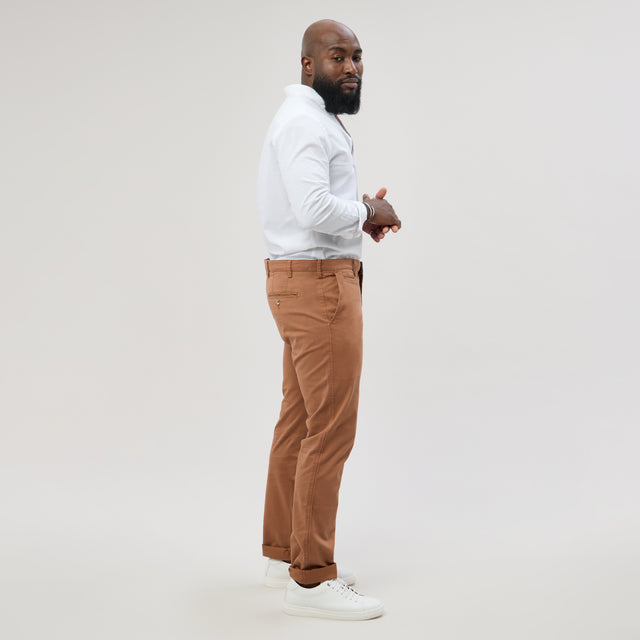 Pantalon "Pornichet E25" Chino Terracotta