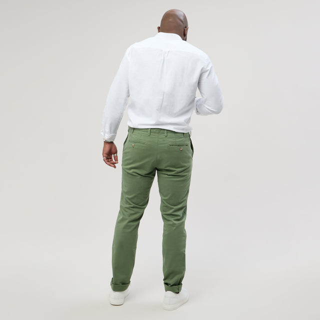 Pantalon "Pornichet E25" Chino Vert d'Eau
