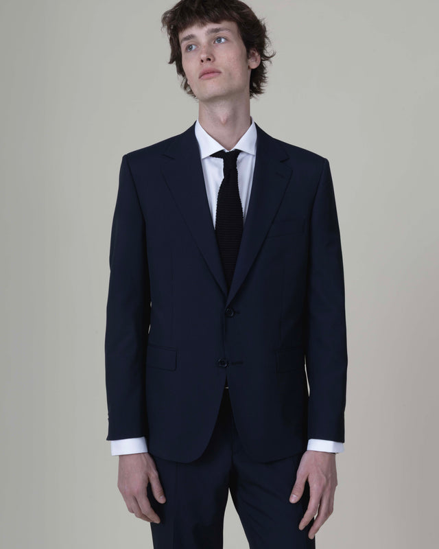 Costume "Rhodes" Bleu Marine à très fine Rayures Vitale Barberis Canonico
