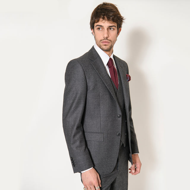 Costume "Rome" Gris en Tweed Chiné Vitale Barberis Canonico