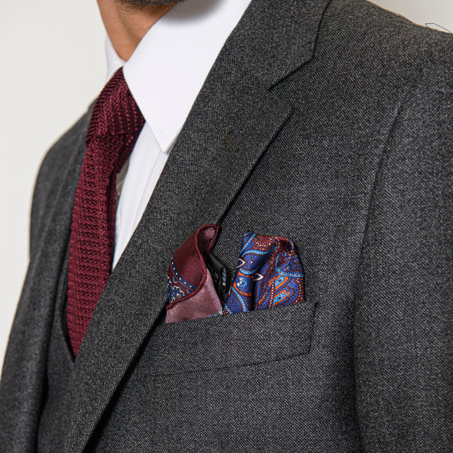 Costume "Rome" Gris en Tweed Chiné Vitale Barberis Canonico