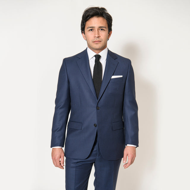Costume "Rondinara" Piqué Bleu Vitale Barberis Canonico