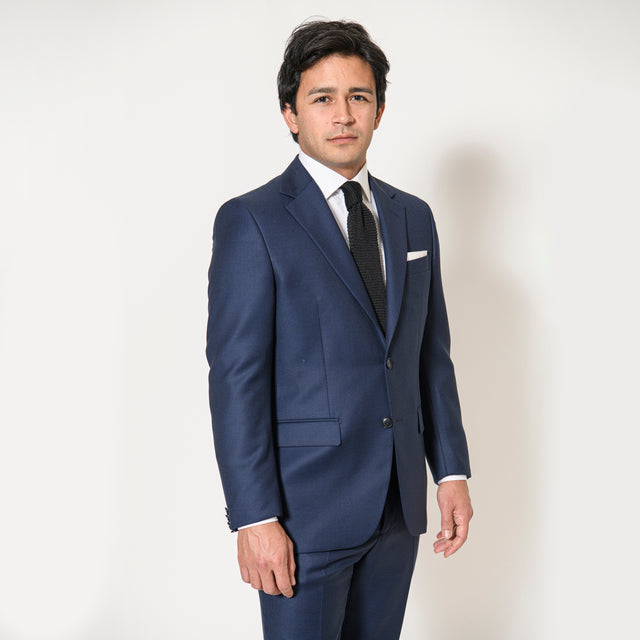 Costume "Rondinara" Piqué Bleu Vitale Barberis Canonico