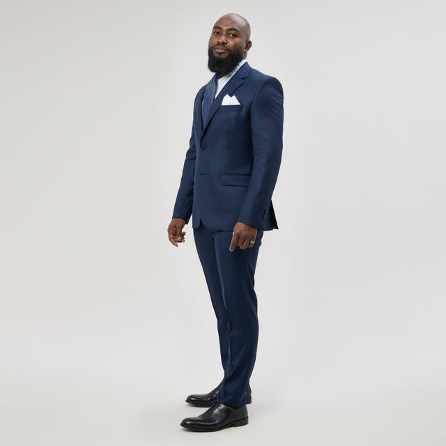 Costume "Rondinara" Piqué Bleu Vitale Barberis Canonico