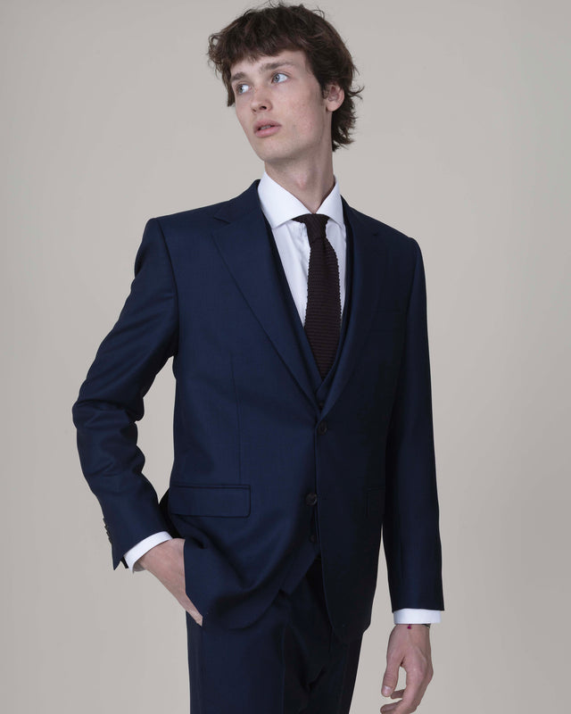 Costume "Rondinara" Piqué Bleu Vitale Barberis Canonico
