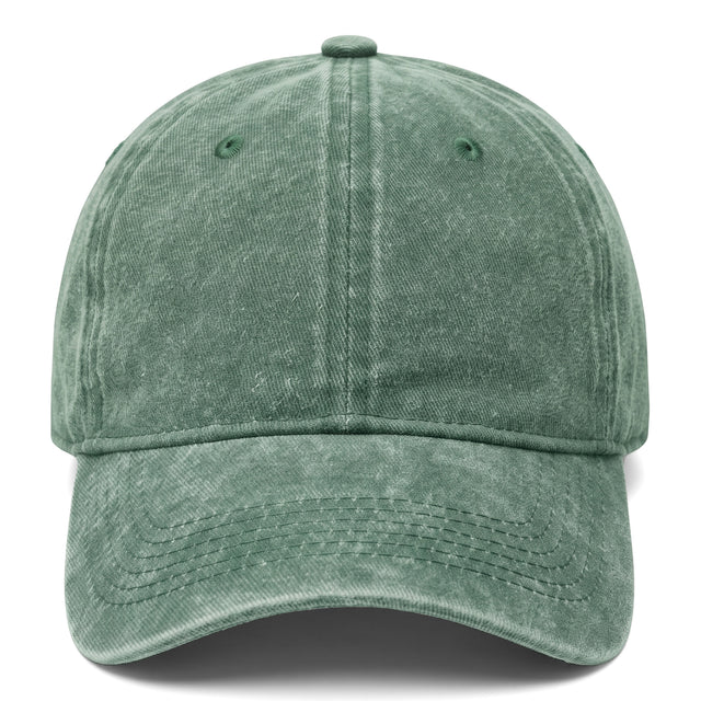 Casquette en Jean Kaki Délavée