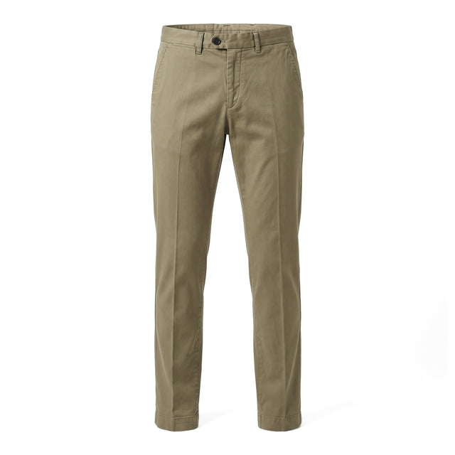 Pantalon "Giorgio" Chino Kaki Clair Coupe Slim