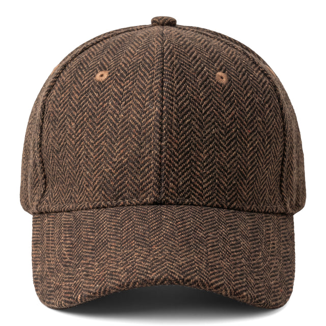 Casquette à Chevrons Marron