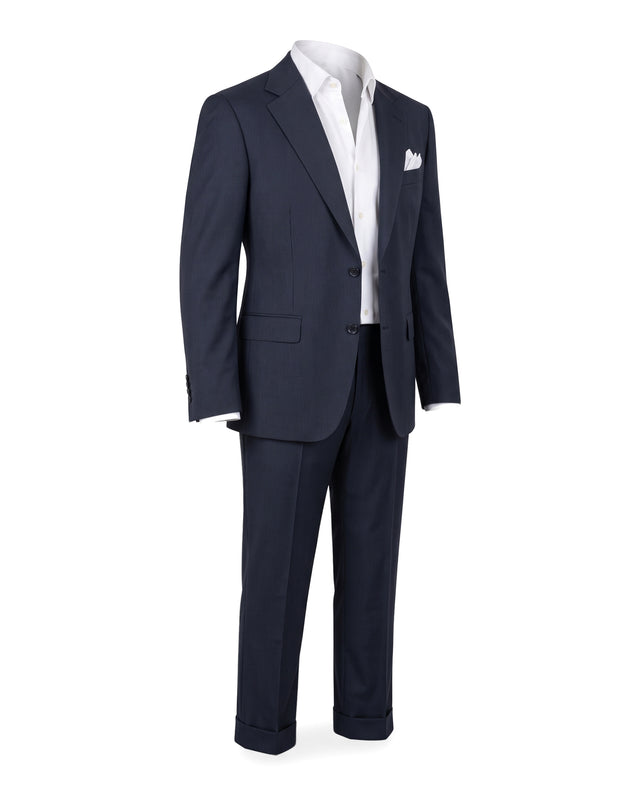 Costume "Rhodes" Bleu Marine à très fine Rayures Vitale Barberis Canonico