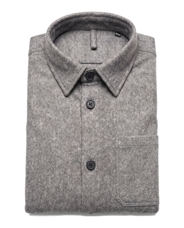 Surchemise "Gaston" en Laine Mélanger Grise