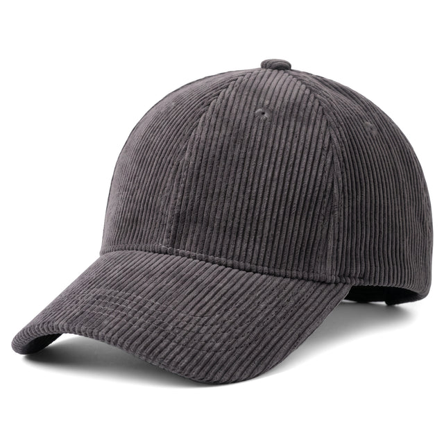 Casquette en Gros Velours Grise