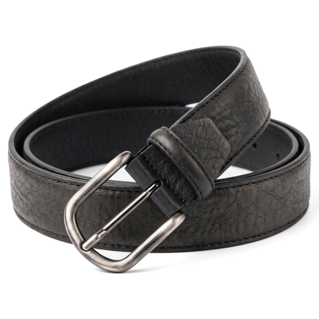 Ceinture "La Normande" en Cuir Grainé Noir
