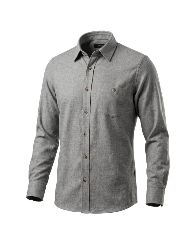 CHEMISE CORFOU EN FLANELLE DE COTON GRISE