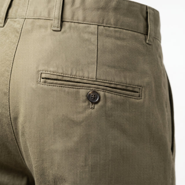 Pantalon "Giorgio" Chino Kaki Clair Coupe Slim