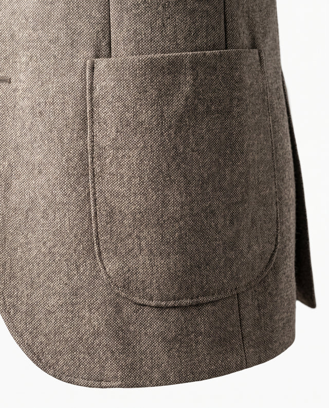 VESTE NAPOLITAINE ULYSSE À PETITS PIQUÉS BEIGE