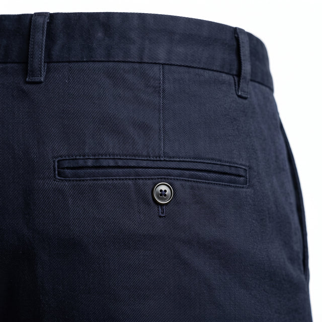 Pantalon "Giorgio" Chino Bleu Marine Coupe Slim