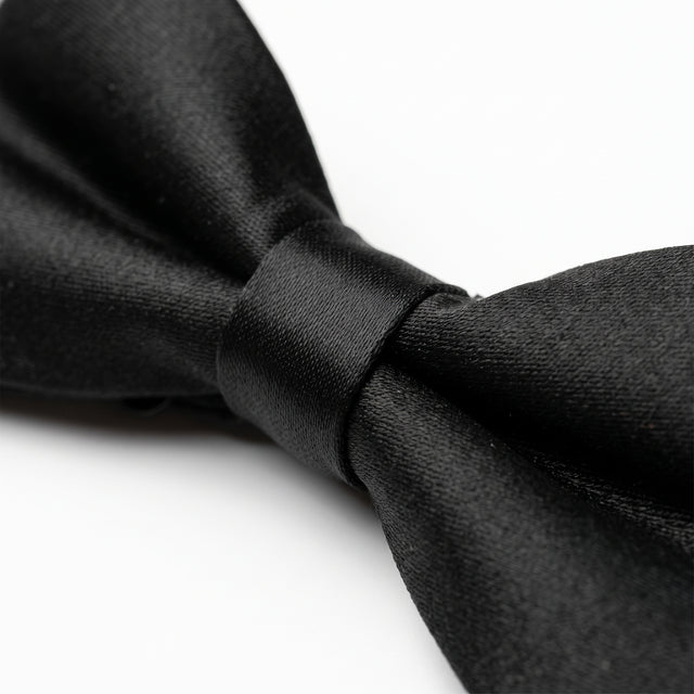 Noeud Papillon Satin Noir