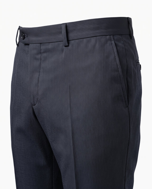 Costume "Rhodes" Bleu Marine à très fine Rayures Vitale Barberis Canonico