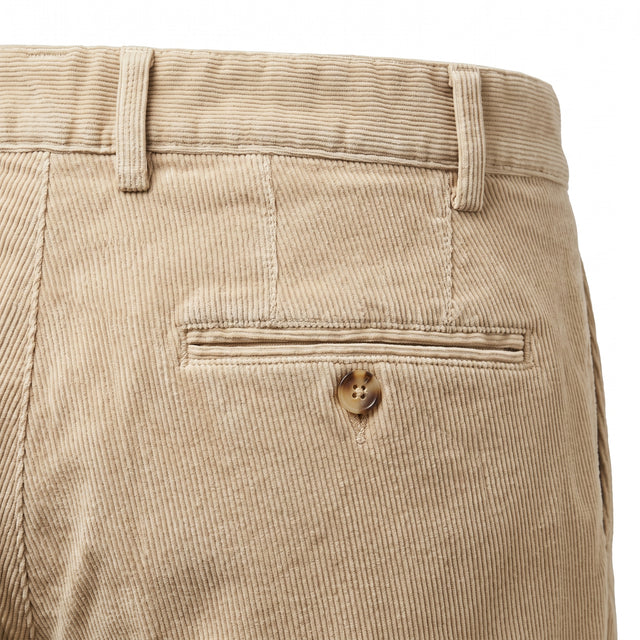 Pantalon "Mégève H25" Chino Velours Milleraies Beige Clair