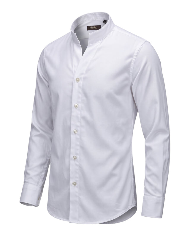 CHEMISE COL MONTE-CARLO EN PETIT PIQUÉ OXFORD BLANC