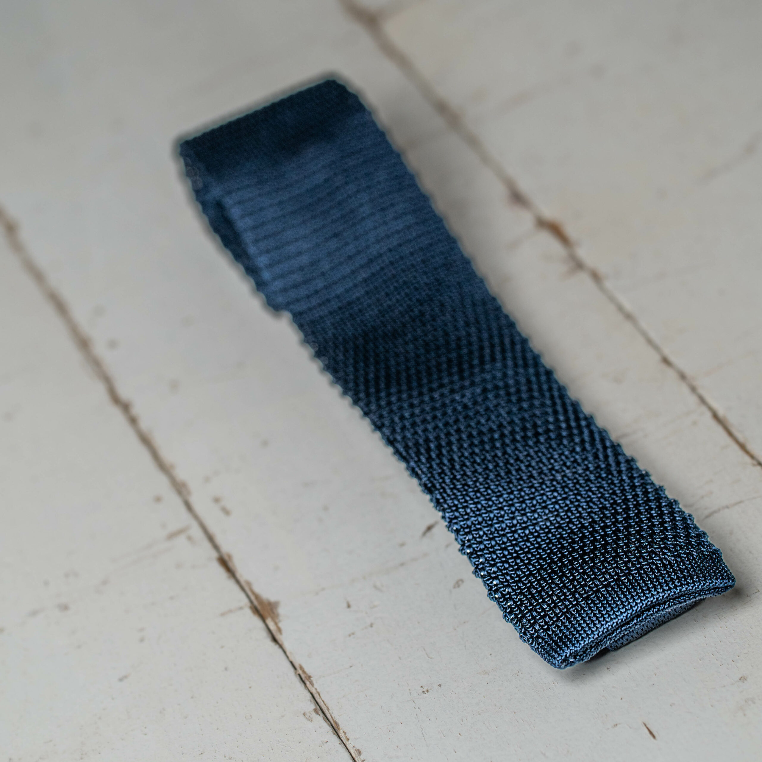 Cravate trico bleue-7403164