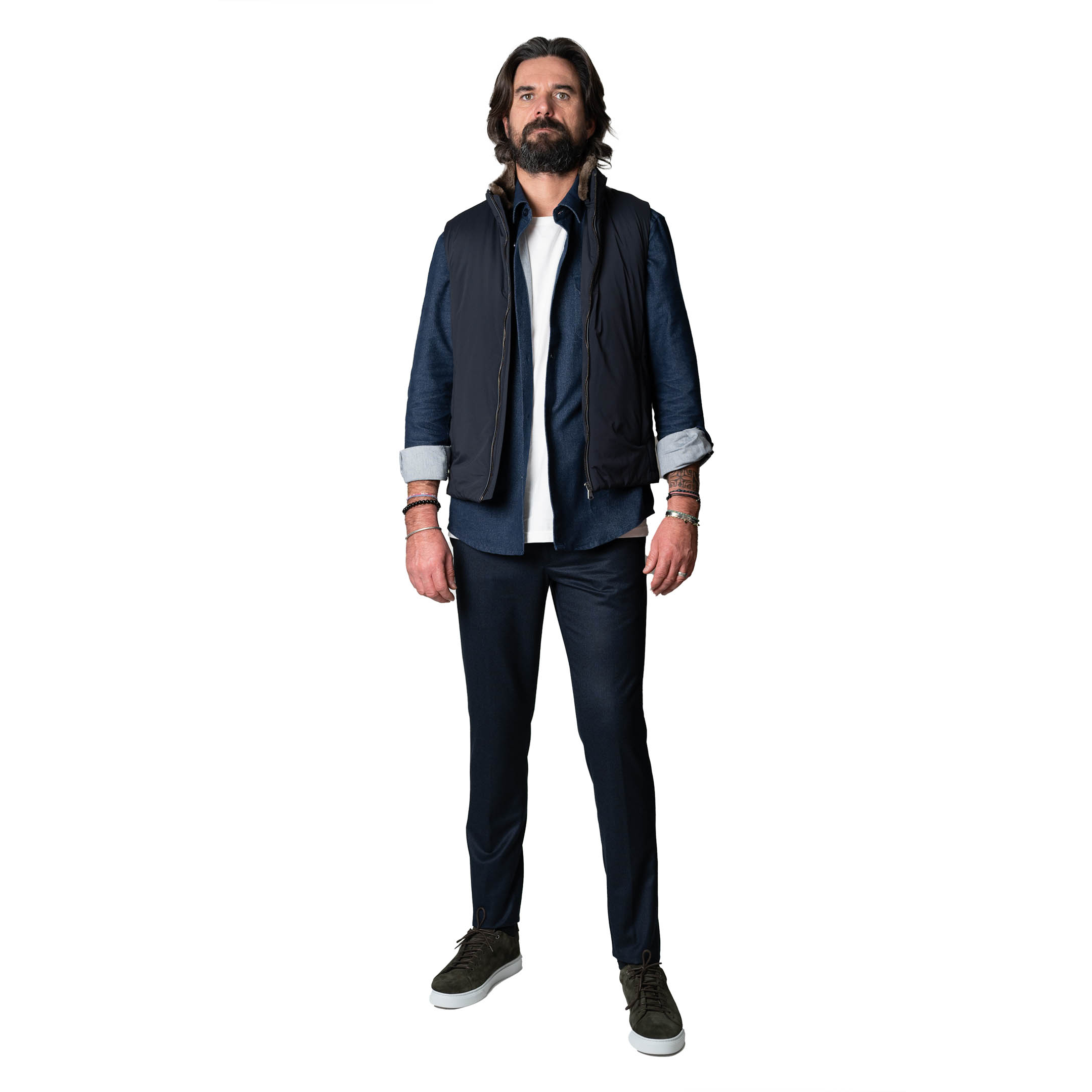 Courcelles Gilet sans manches marine-