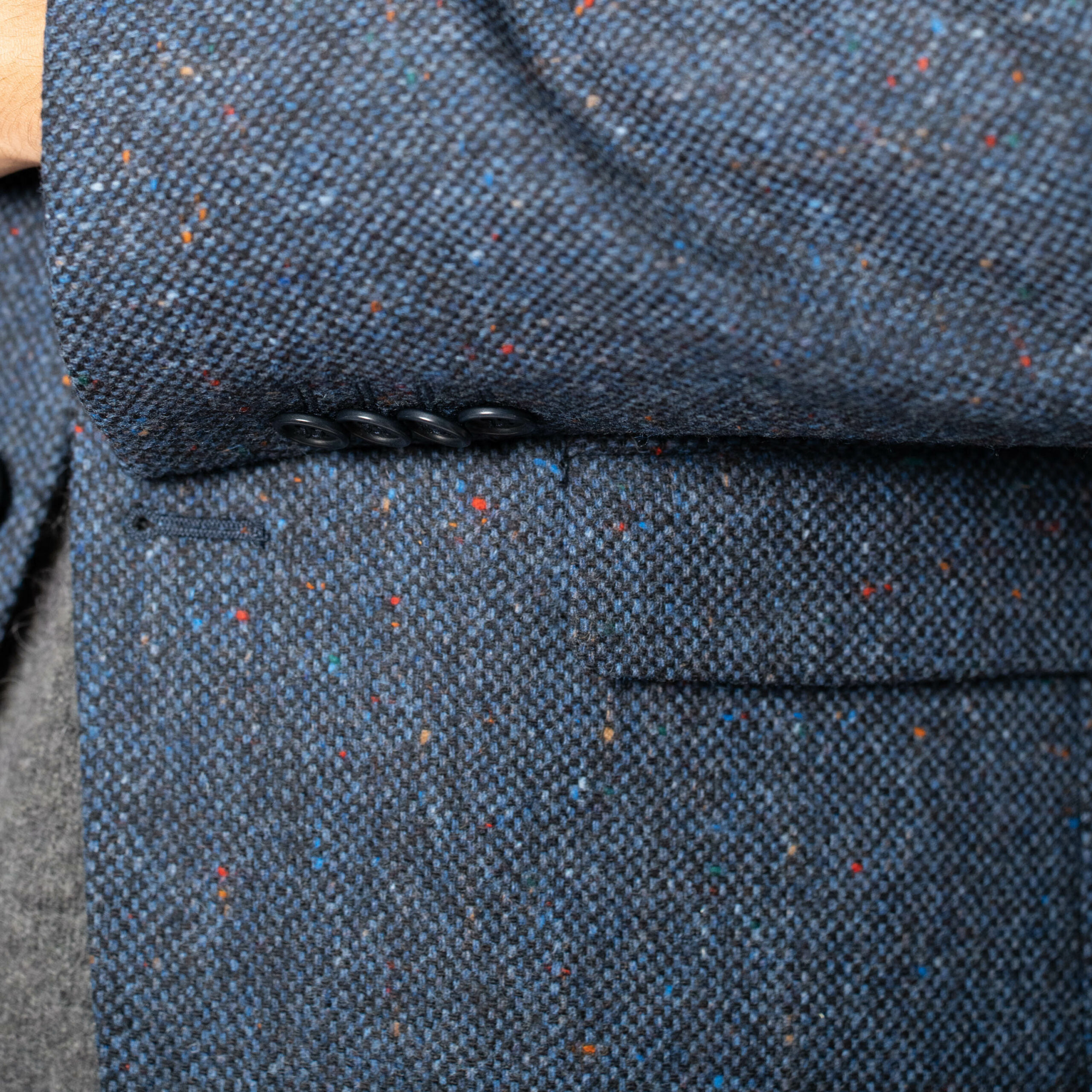 Blier tweed bleu