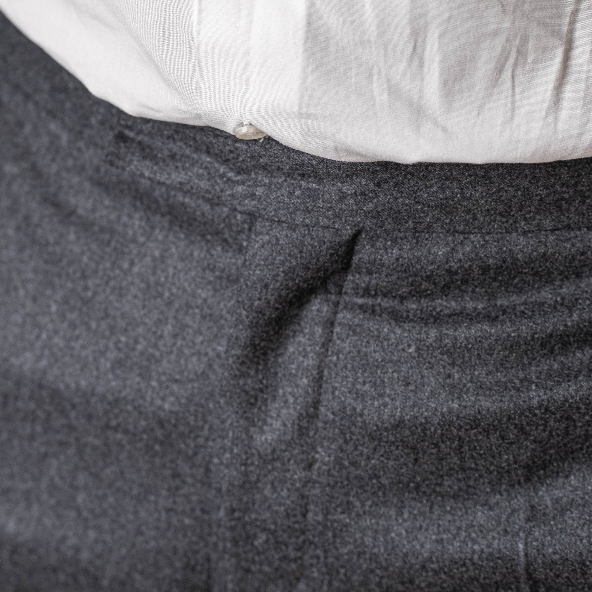 Pantalon patte serrage flanelle gris-6